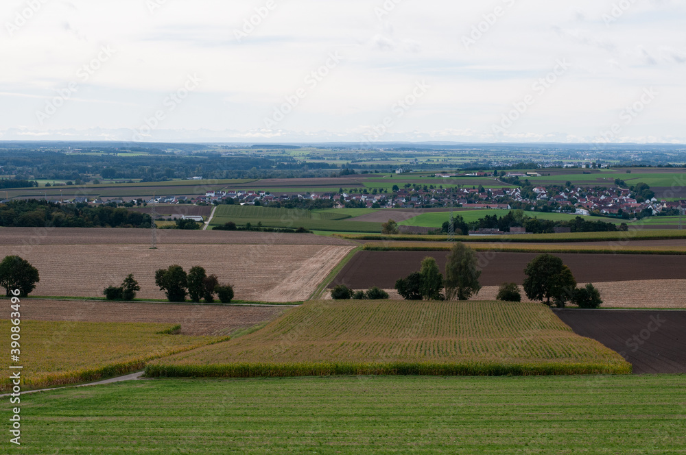 the valley of river danube near Ulm in Germany the valley of river danube near Ulm in Germany