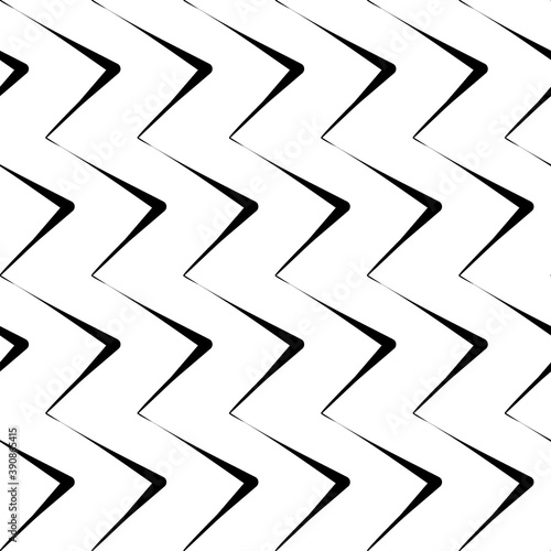 Diagonal zigzag lines seamless pattern. Angled jagged stripes ornament. Linear waves motif. Tilted broken line shapes wallpaper. Curves print. Striped background. Slanted wavy stripe figures. Vector.