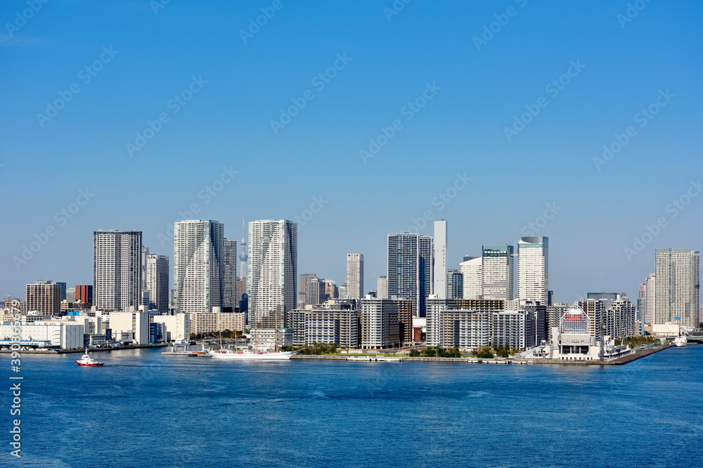 東京オリンピック選手村　晴海と勝どきの高層ビル　Tokyo Olympic Village, Harumi and Kachidoki skyscrapers