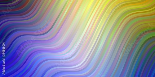 Light Blue, Yellow vector layout with wry lines.