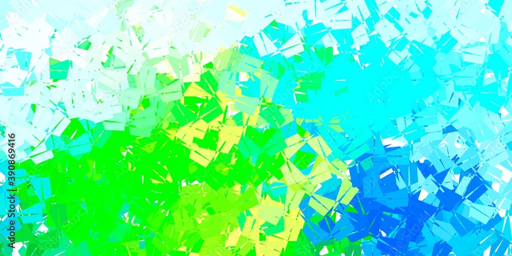 Light blue, green vector gradient polygon design. Light blue, green vector gradient polygon design.