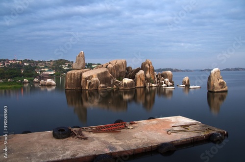 Rocks in Mwanza on the Lake Victoria in Tanzania photo