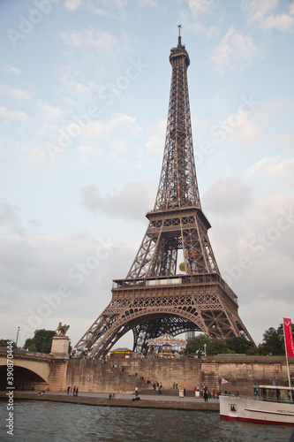 Paris,France-June.2014:View on The Eiffel Tower in Paris, France.
