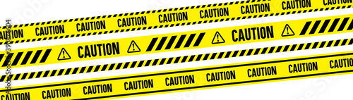 caution tape, vector material / warning / danger / keep out