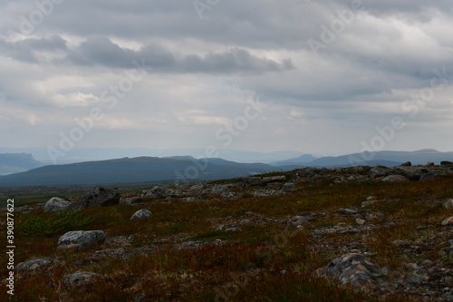 clouds over the mountains