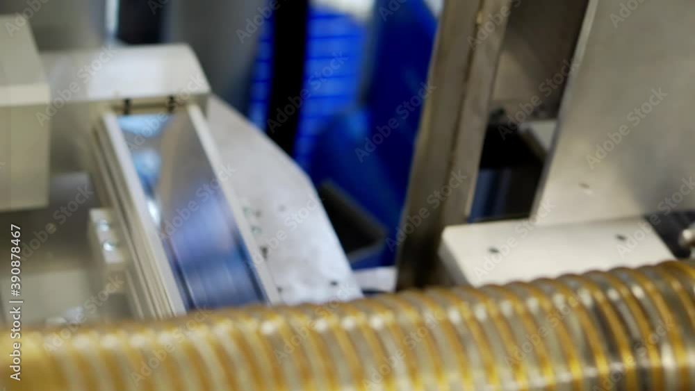 Mechanized CNC machine in motion. Mechanized CNC machine in motion.