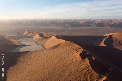 An amazing helicopter view of Sossusvlei photo