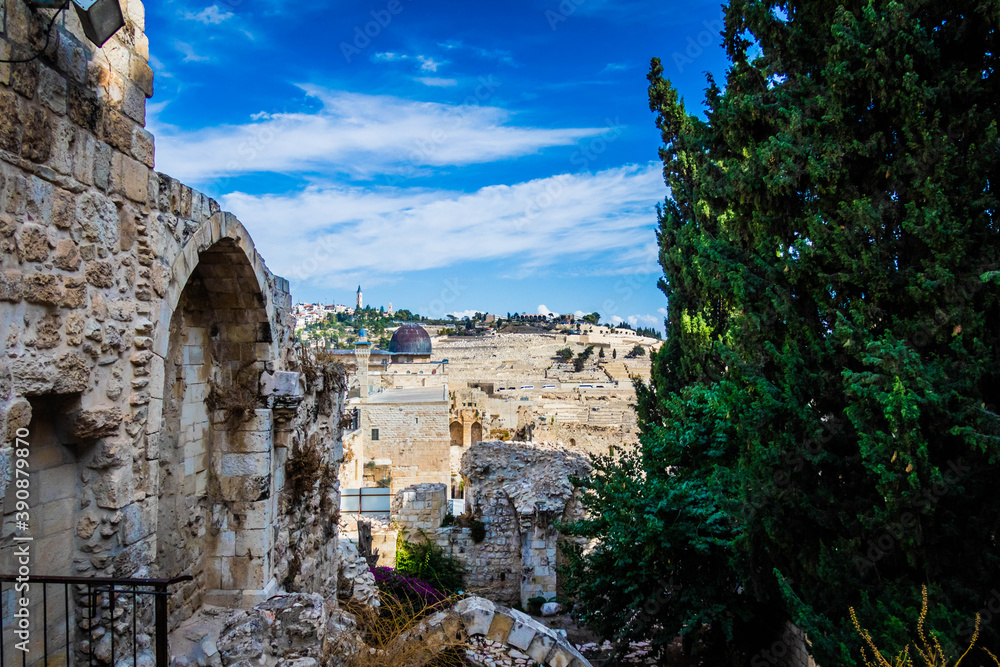 Jerusalem Israel old city in sunny day