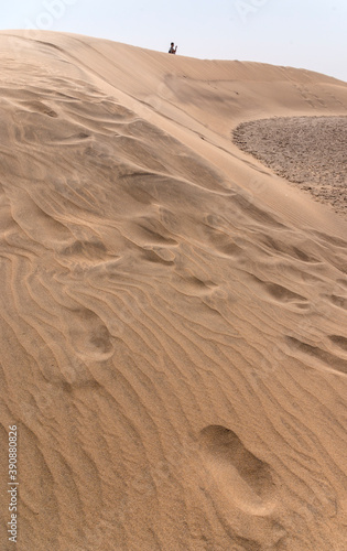 Dune landscape in the south of Gran Canaria  Canary Islands  Spain