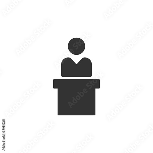 Information icon isolated on white background. Reception symbol modern, simple, vector, icon for website design, mobile app, ui. Vector Illustration