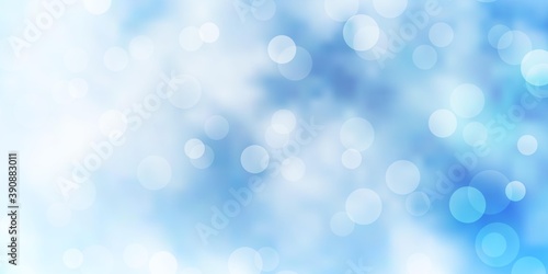 Light BLUE vector background with spots. © Guskova