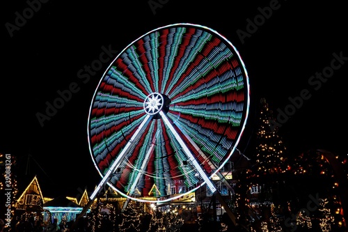 Ferris wheel at night (Light Painting)