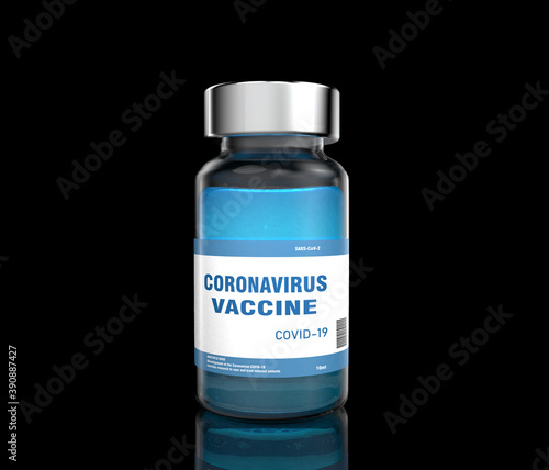 Coronavirus vaccine vial Covid-19 2019-ncov Sars-cov-2 Vaccination, immunization, treatment to cure Covid 19 infection Coronavirus