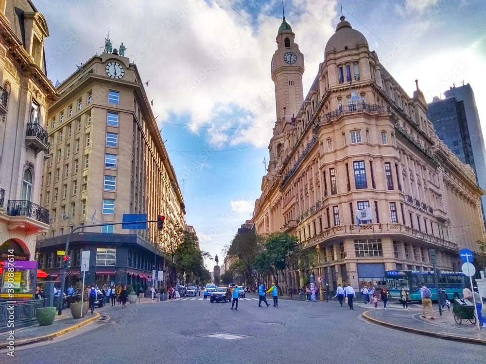 Diagonal Sur, Buenos Aires, Argentina - Avenida Presidente Julio Argentino Roca better known as Diagonal Sur, is an important avenue in the Monserrat neighborhood of Buenos Aires, Argentina.