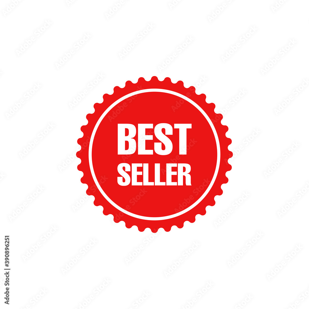 Best seller red label icon Best seller red label icon