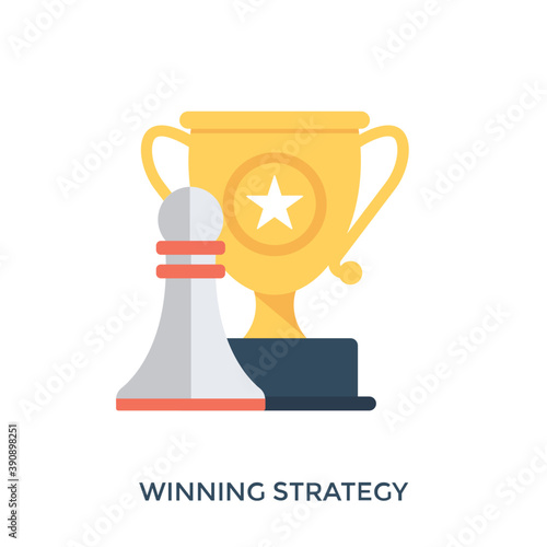 
Planning to success, winning strategy vector illustration 
