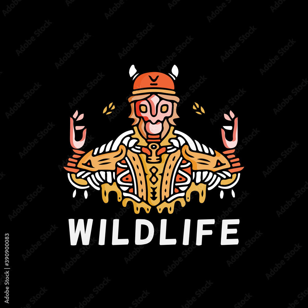 viking skull warrior illustration with hipster style. Vector graphics for t-shirt prints and other uses. viking skull warrior illustration with hipster style. Vector graphics for t-shirt prints and other uses.