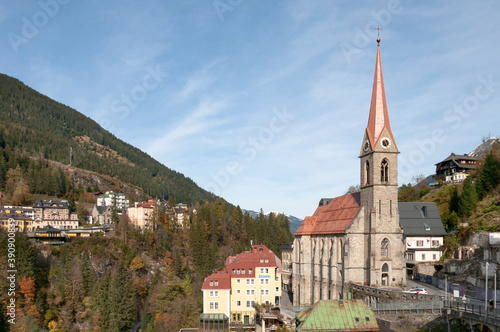 Catholic church in Bad Gastein in Austria