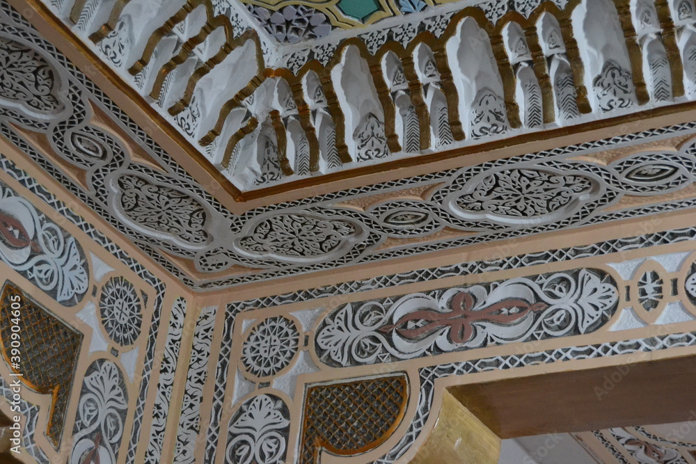 Arabesqe in Tunesien Dekoration Wandvertäfelung