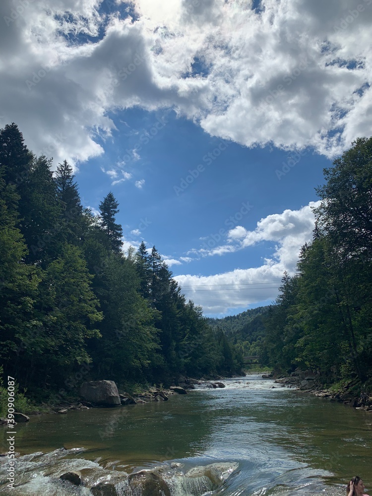 Fototapeta premium river in the mountains