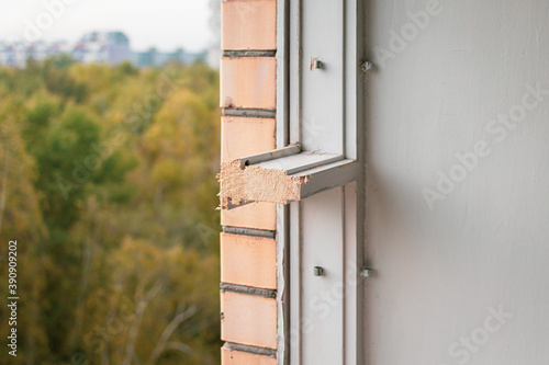 Repair of a window in an apartment of a multi-storey building