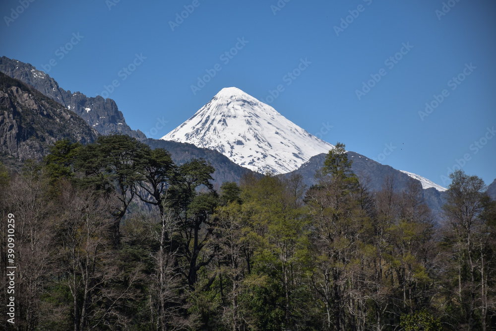 Lanin Volcano near Argentina/Chile border