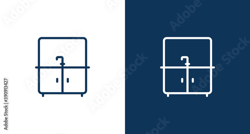 Bathroom sink icon for web and mobile