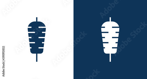 Doner kebab icon for web and mobile