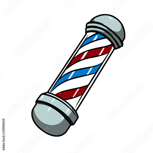 Barber pool rack symbol.  Isolated on white background there is a place for an inscription.Illustration in ink hand drawn style.