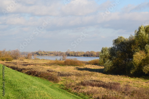 Jesień nad Wisłą w okolicy Sandomierza