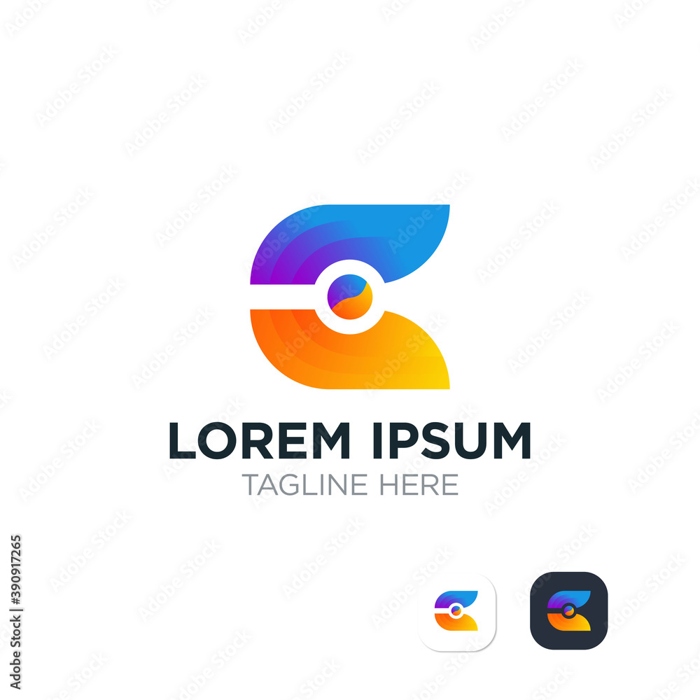 D modern letter logo mark. Creative Letter E logo design concept Modern Logo style. Abstract sign with a colorful vibe. Premium Vector E modern letter Logo variation. D modern letter logo mark. Creative Letter E logo design concept Modern Logo style. Abstract sign with a colorful vibe. Premium Vector E modern letter Logo variation.