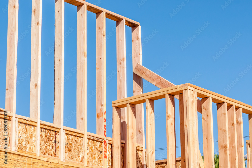 Obraz premium Wood Framing Detail