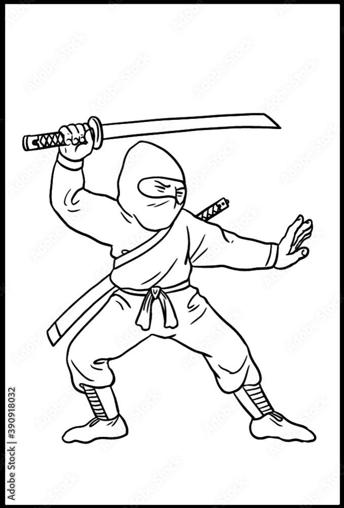 Desenho de um ninja - Páginal Inicial