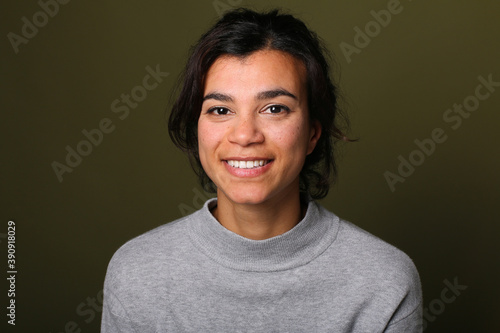 Portrait of a beautiful young woman