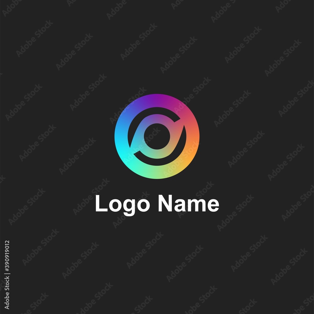 modern circle logo modern circle logo