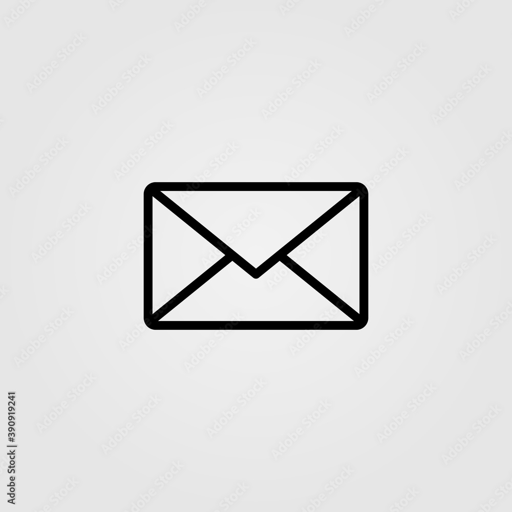 Letter envelope icon. Email sign. Vector illustration. Letter envelope icon. Email sign. Vector illustration.