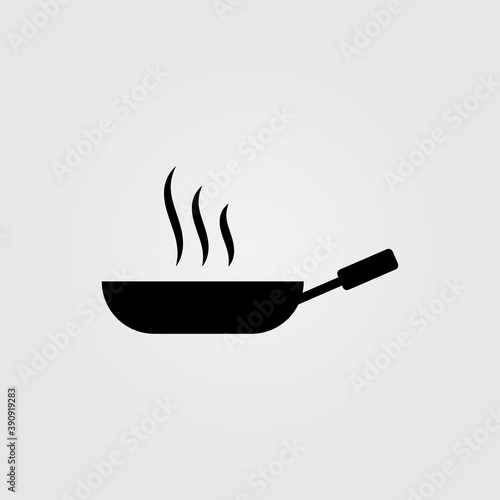 Tableau sur toile Frying pan icon