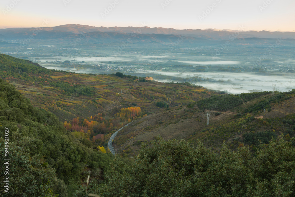 Fototapeta premium Paisaje del bierzo, León.
