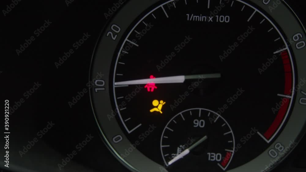 Modern car instrument panel dashboard Modern car instrument panel dashboard