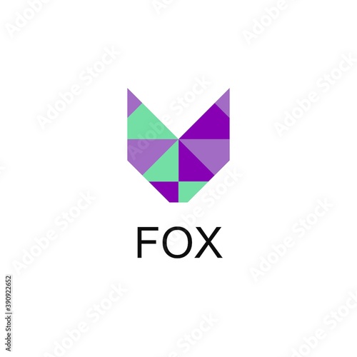 Free Download fox origami logo - GFXLoad