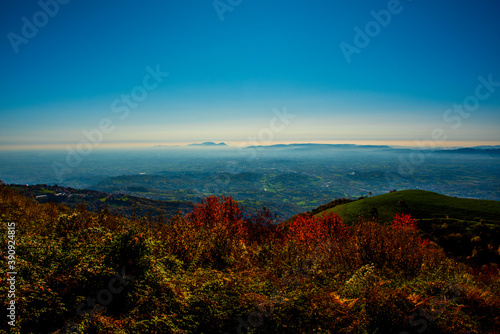 mist and colors from the hills one
