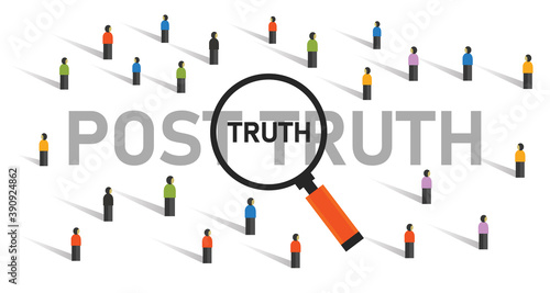 post truth hoax for public in political people looking for real news
