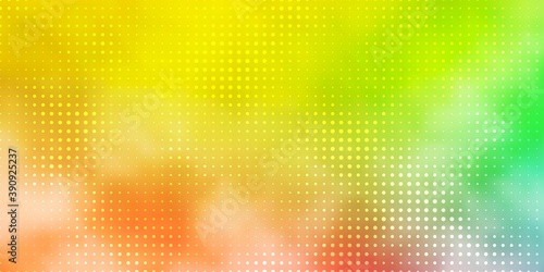 Light Green, Red vector backdrop with dots.