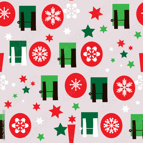 Christmas HO HO pattern 1