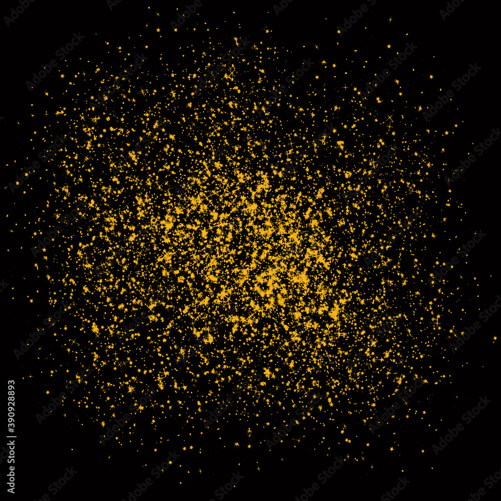 Stardust background gold