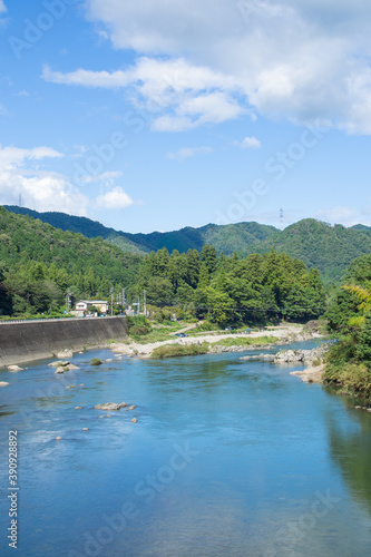 A very beautiful river in Mino City, Gifu Prefecture