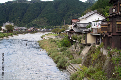 Yoshida River seen from Miyagase Bridge, Gujo City, Gifu Prefecture