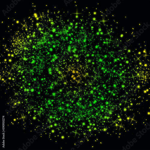 Stardust background (yellow-green)