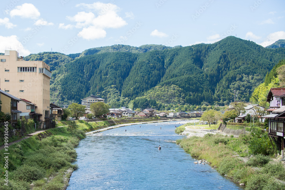 A very beautiful river in Gujo City, Gifu Prefecture