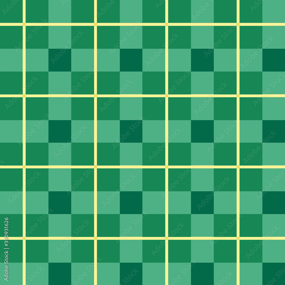 Green plaid pattern